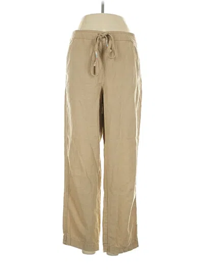 Pre-owned Jcrew Linen Pants In Brown