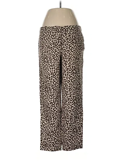Pre-owned Jcrew Linen Pants In Brown