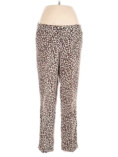 Pre-owned Jcrew Linen Pants In Brown