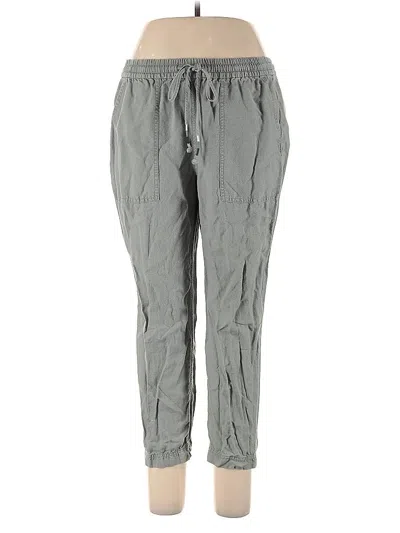 Pre-owned Jcrew Linen Pants In Gray