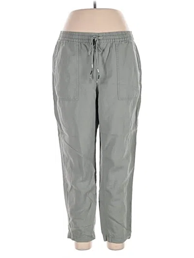 Pre-owned Jcrew Linen Pants In Gray