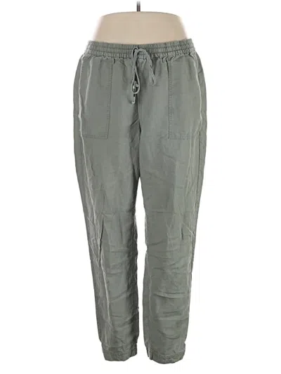 Pre-owned Jcrew Linen Pants In Gray