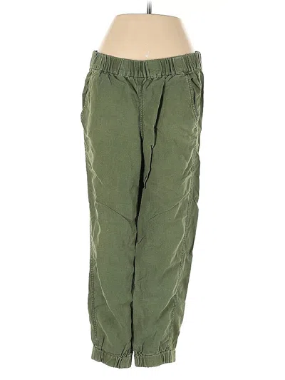 Pre-owned Jcrew Linen Pants In Green