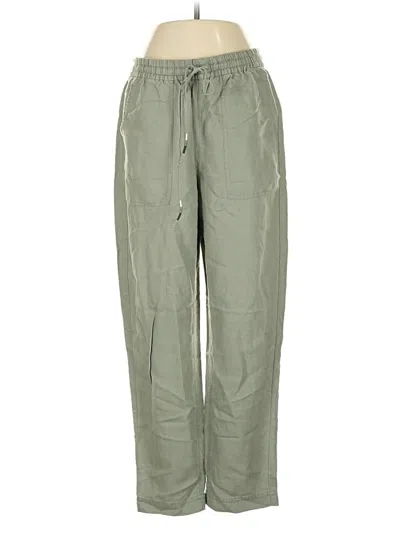 Pre-owned Jcrew Linen Pants In Green