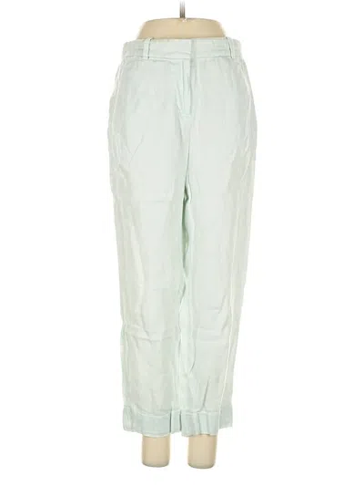 Pre-owned Jcrew Linen Pants In Green