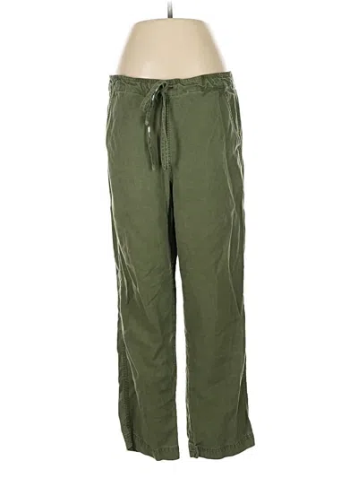 Pre-owned Jcrew Linen Pants In Green