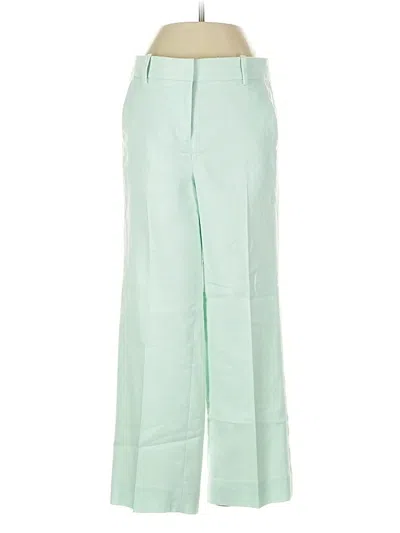 Pre-owned Jcrew Linen Pants In Green