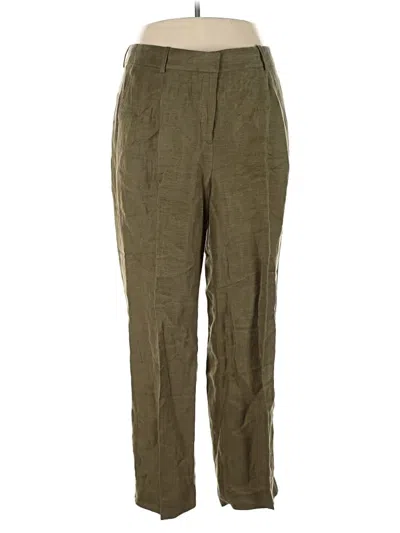 Pre-owned Jcrew Linen Pants In Green