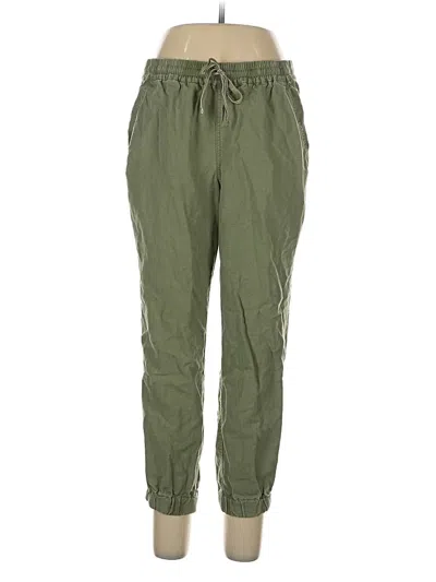 Pre-owned Jcrew Linen Pants In Green