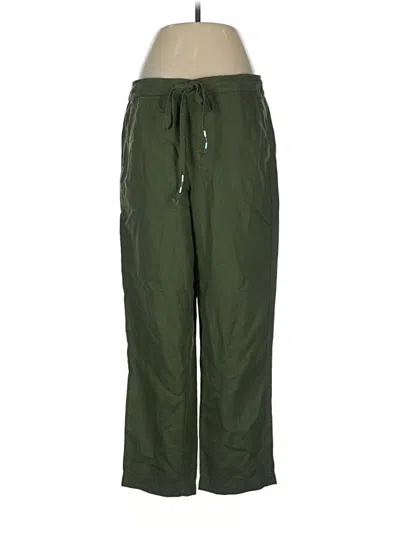 Pre-owned Jcrew Linen Pants In Green