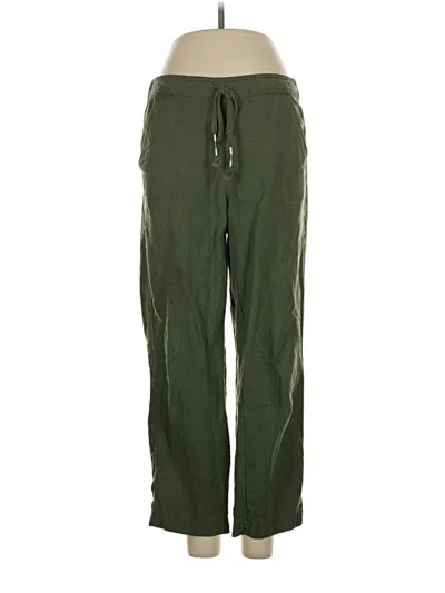 Pre-owned Jcrew Linen Pants In Green