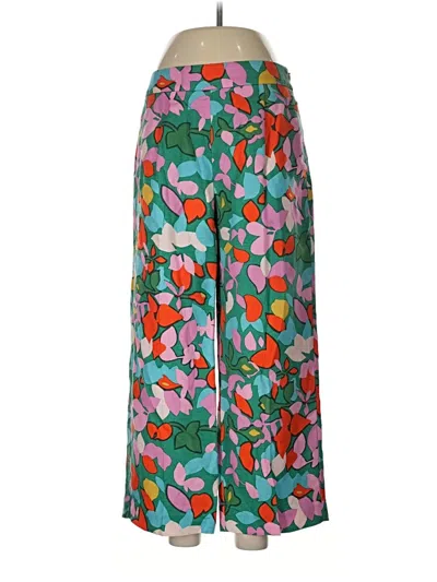 Pre-owned Jcrew Linen Pants In Green