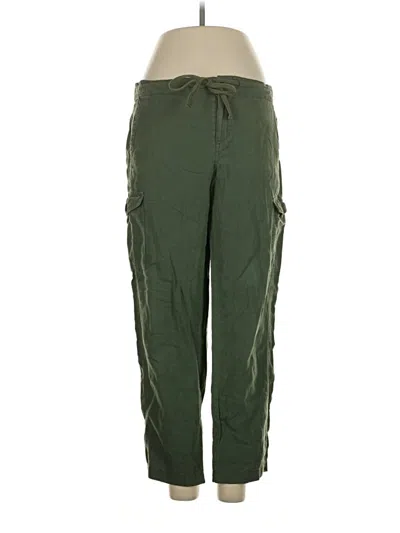 Pre-owned Jcrew Linen Pants In Green