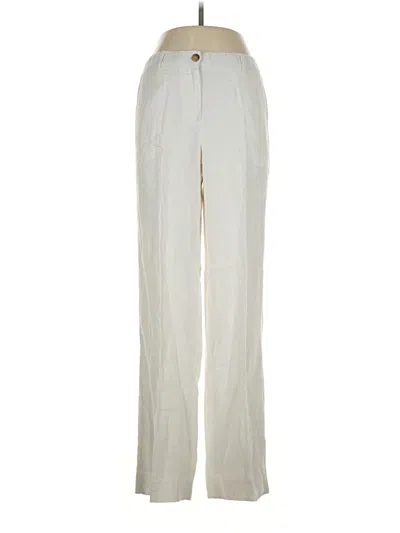 Pre-owned Jcrew Linen Pants In Ivory