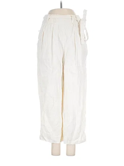 Pre-owned Jcrew Linen Pants In Ivory