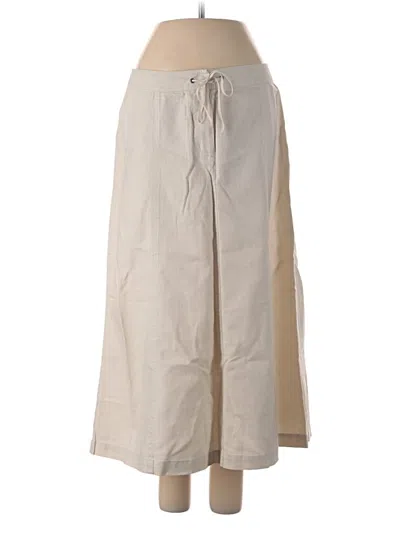 Pre-owned Jcrew Linen Pants In Ivory