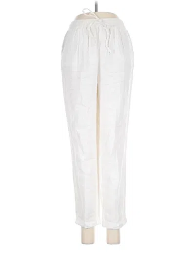 Pre-owned Jcrew Linen Pants In Ivory