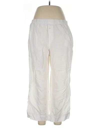 Pre-owned Jcrew Linen Pants In Ivory