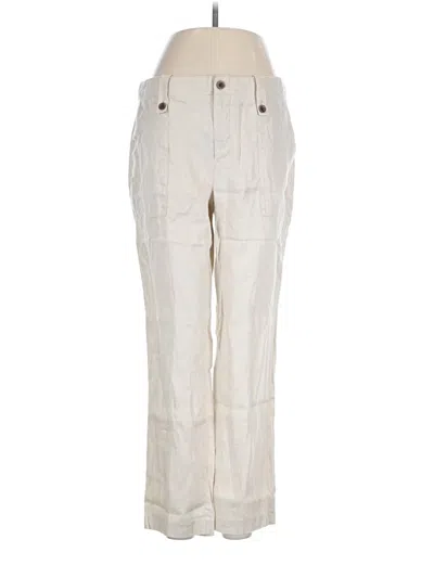 Pre-owned Jcrew Linen Pants In Ivory