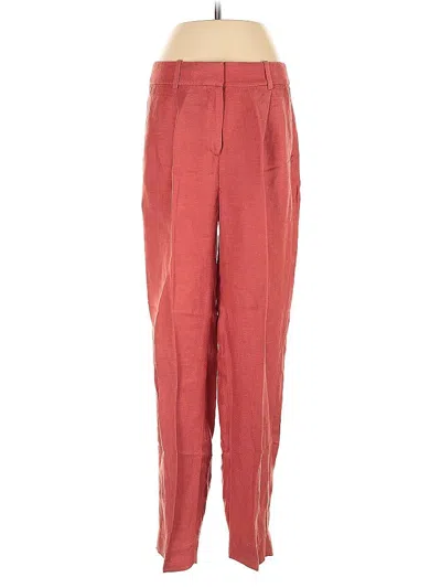 Pre-owned Jcrew Linen Pants In Orange