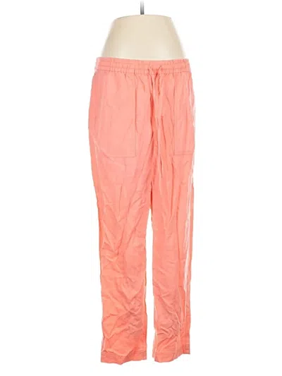 Pre-owned Jcrew Linen Pants In Orange