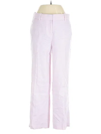 Pre-owned Jcrew Linen Pants In Pink