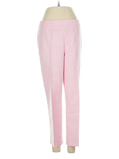 Pre-owned Jcrew Linen Pants In Pink