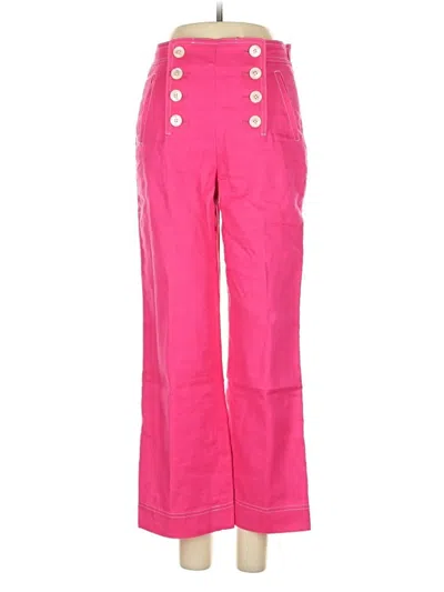 Pre-owned Jcrew Linen Pants In Pink