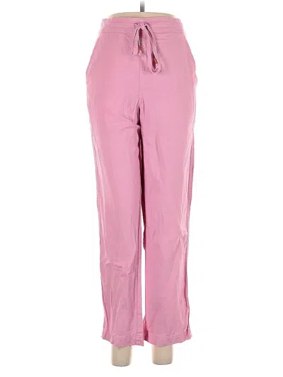 Pre-owned Jcrew Linen Pants In Pink