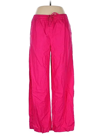 Pre-owned Jcrew Linen Pants In Pink