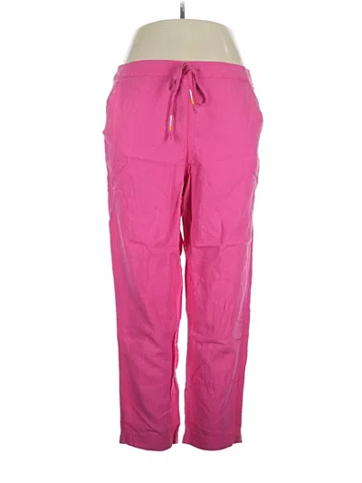 Pre-owned Jcrew Linen Pants In Pink