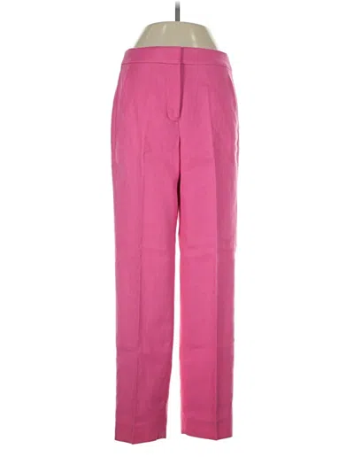 Pre-owned Jcrew Linen Pants In Pink