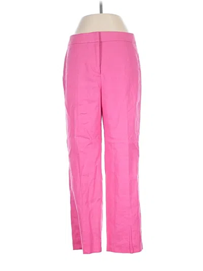 Pre-owned Jcrew Linen Pants In Pink