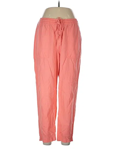 Pre-owned Jcrew Linen Pants In Pink
