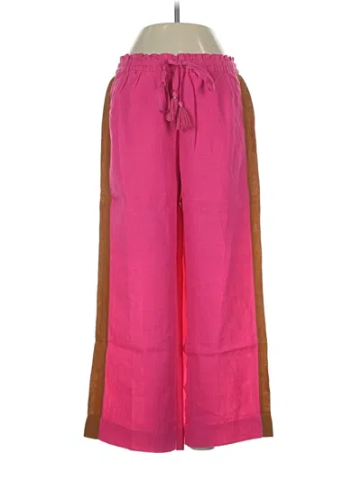 Pre-owned Jcrew Linen Pants In Pink