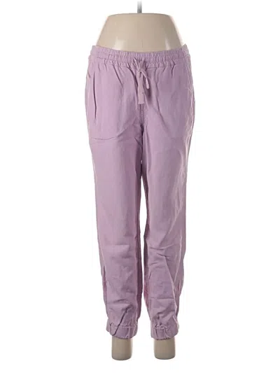 Pre-owned Jcrew Linen Pants In Purple