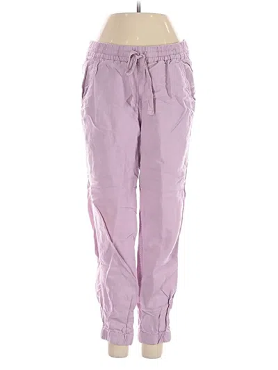 Pre-owned Jcrew Linen Pants In Purple