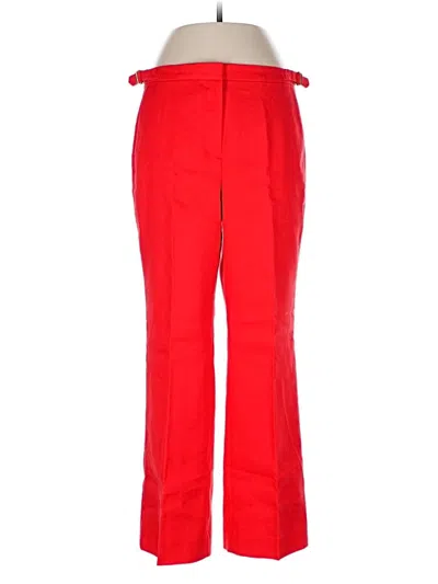 Pre-owned Jcrew Linen Pants In Red