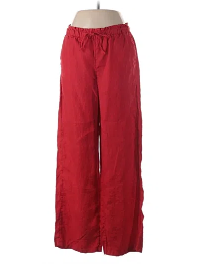Pre-owned Jcrew Linen Pants In Red