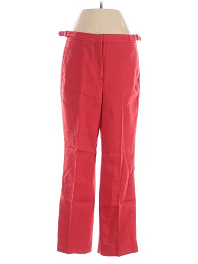 Pre-owned Jcrew Linen Pants In Red