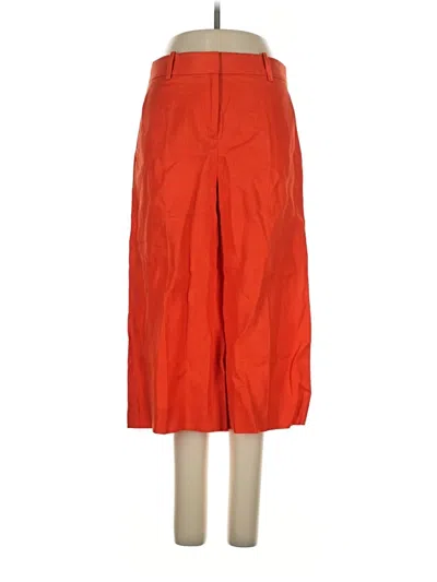 Pre-owned Jcrew Linen Pants In Red