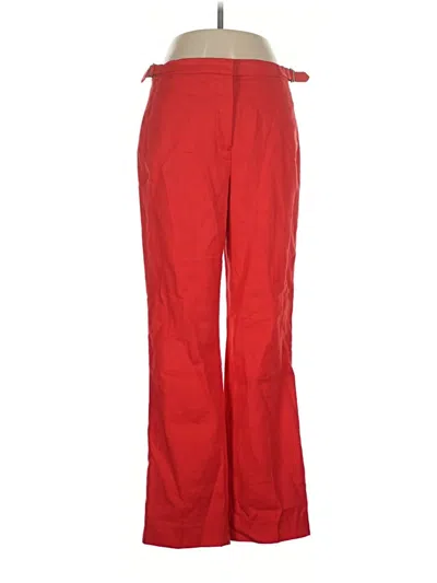 Pre-owned Jcrew Linen Pants In Red
