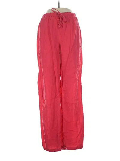 Pre-owned Jcrew Linen Pants In Red
