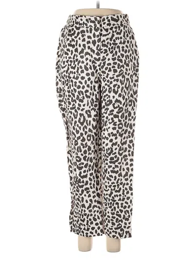 Pre-owned Jcrew Linen Pants In Silver