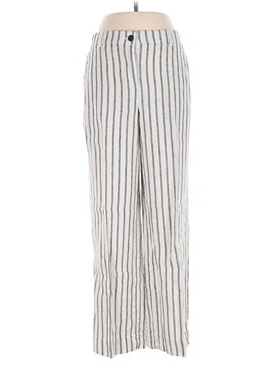 Pre-owned Jcrew Linen Pants In Silver