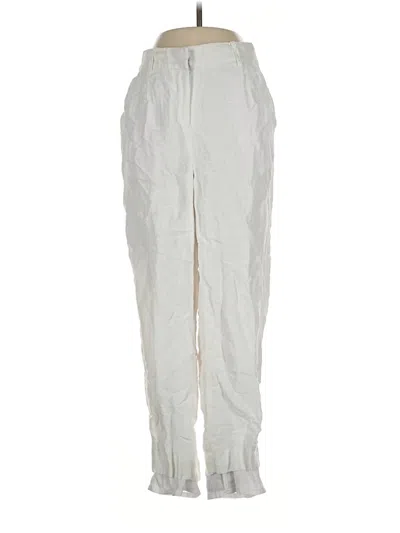 Pre-owned Jcrew Linen Pants In Silver