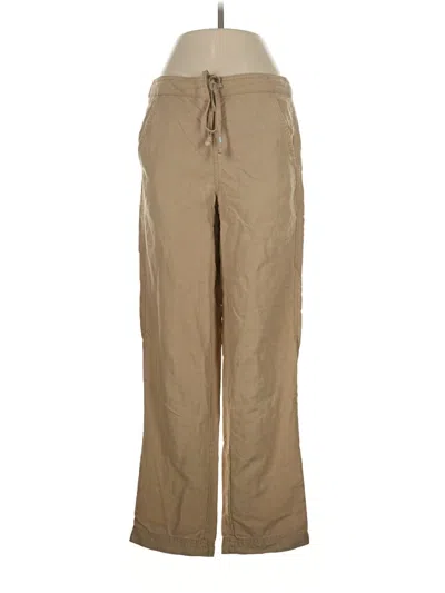 Pre-owned Jcrew Linen Pants In Tan