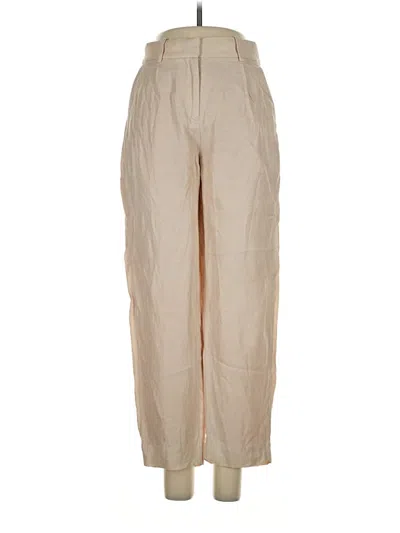 Pre-owned Jcrew Linen Pants In Tan