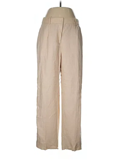 Pre-owned Jcrew Linen Pants In Tan