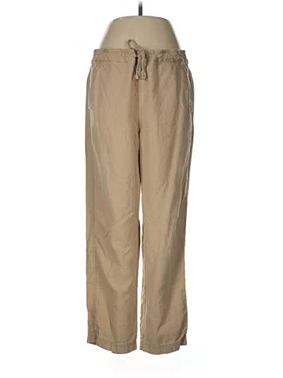 Pre-owned Jcrew Linen Pants In Tan